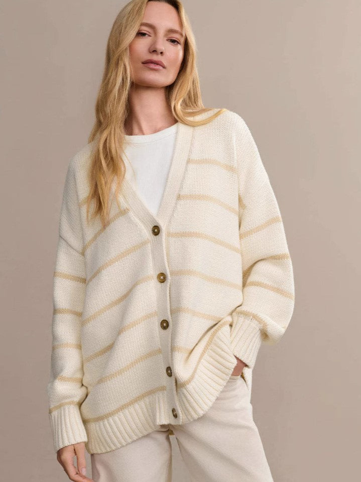 Striped Loose Knit Cardigan image 7