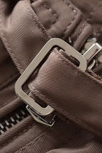 Cropped Cargo High Neck Coat image 10