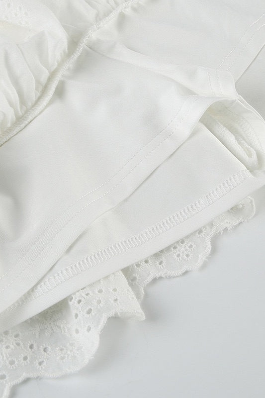 Stretchy Double Layer Lace Patchwork Skirt image 6