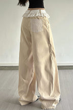 Lace-Panel Loose-Fit Cargo Pant image 4