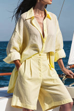 Loose Solid Vacation Casual Two Piece Set image 1