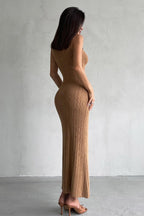 Sleeveless Turtleneck Knit Sweater Dress image 7