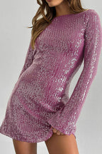 Sequin Backless Bodycon Party Dress image 4