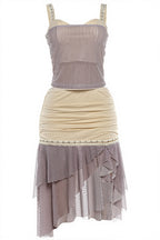 Sexy Stripe Patchwork Halter Open Back Skirt Sets image 8