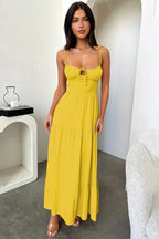 Backless Cami A-Line Dress with Waist Tie Party Dress image 12