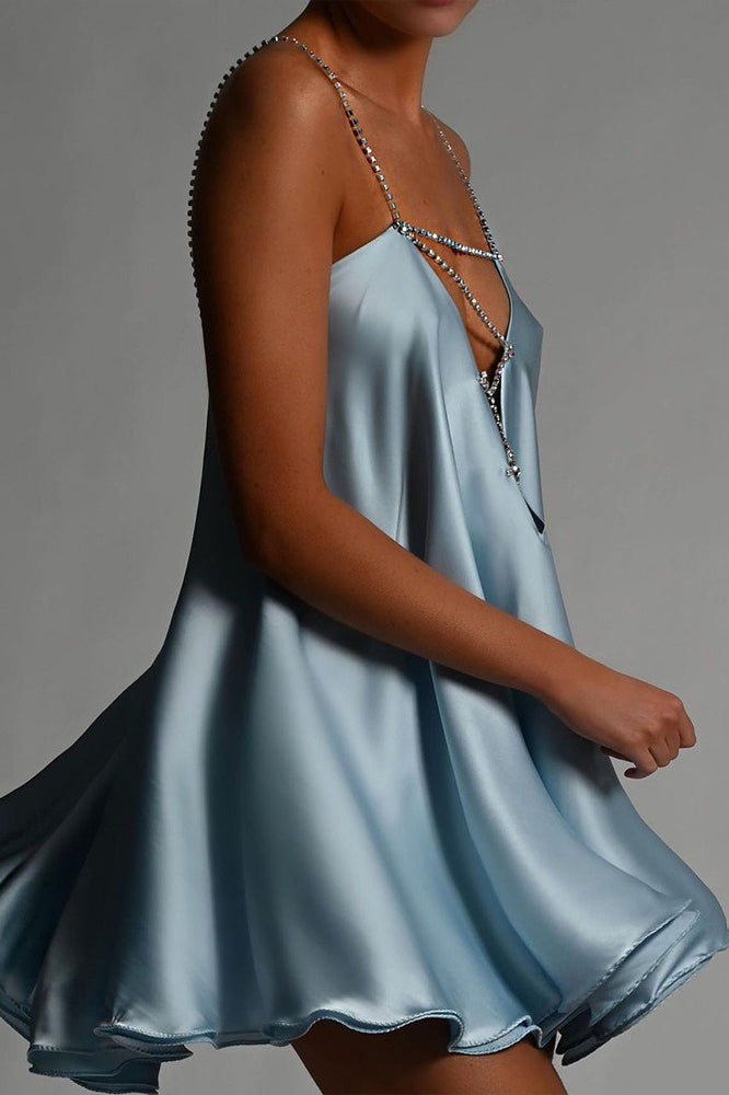 Sexy Chain Deep V Backless Party Dress image 7