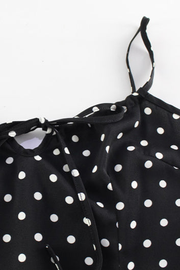 Chic Polka Dot Cami Bodycon Maxi Dress image 4