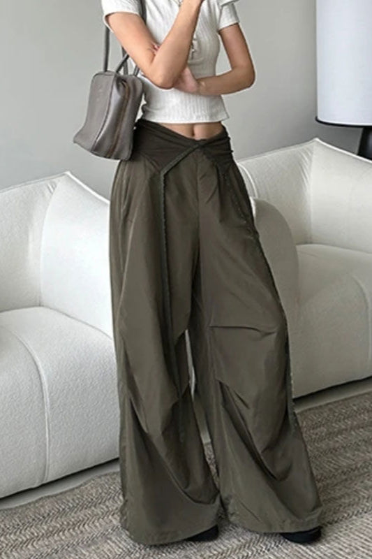 Y2K Retro Cuffed Button Cargo Pant image 3