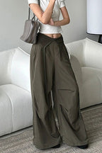 Y2K Retro Cuffed Button Cargo Pant image 3