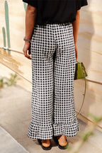 Y2K Plaid Print Wide Leg Pant image 3