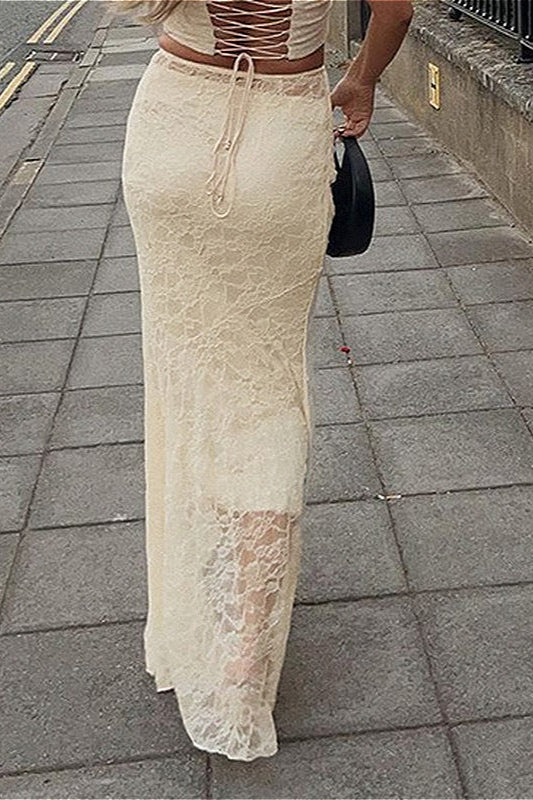 Low Rise Ruched Mermaid Skirt image 4