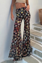 Leopard Print Wide Leg Trousers image 1