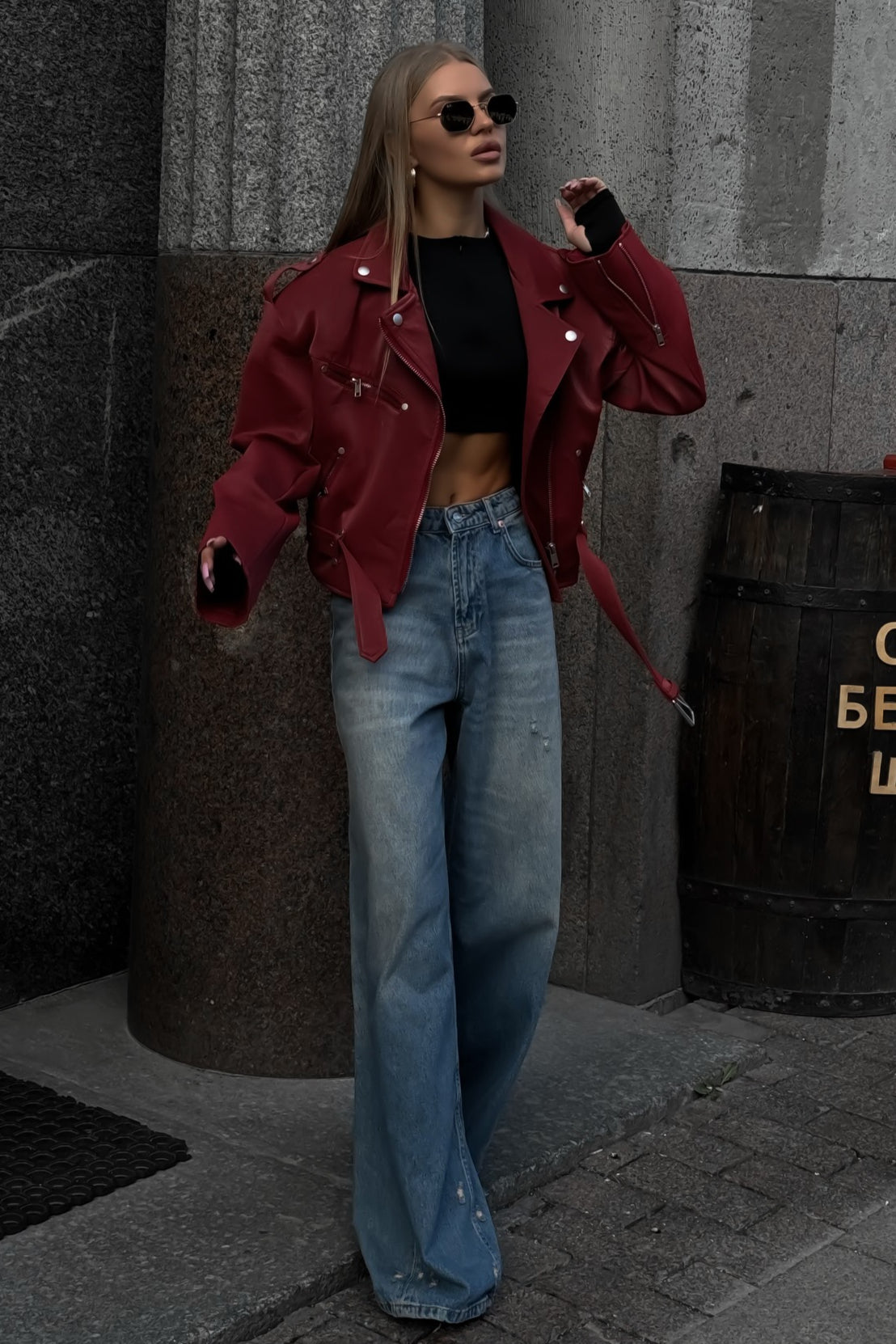 Washed Low Waist Straight Leg Jeans image 5