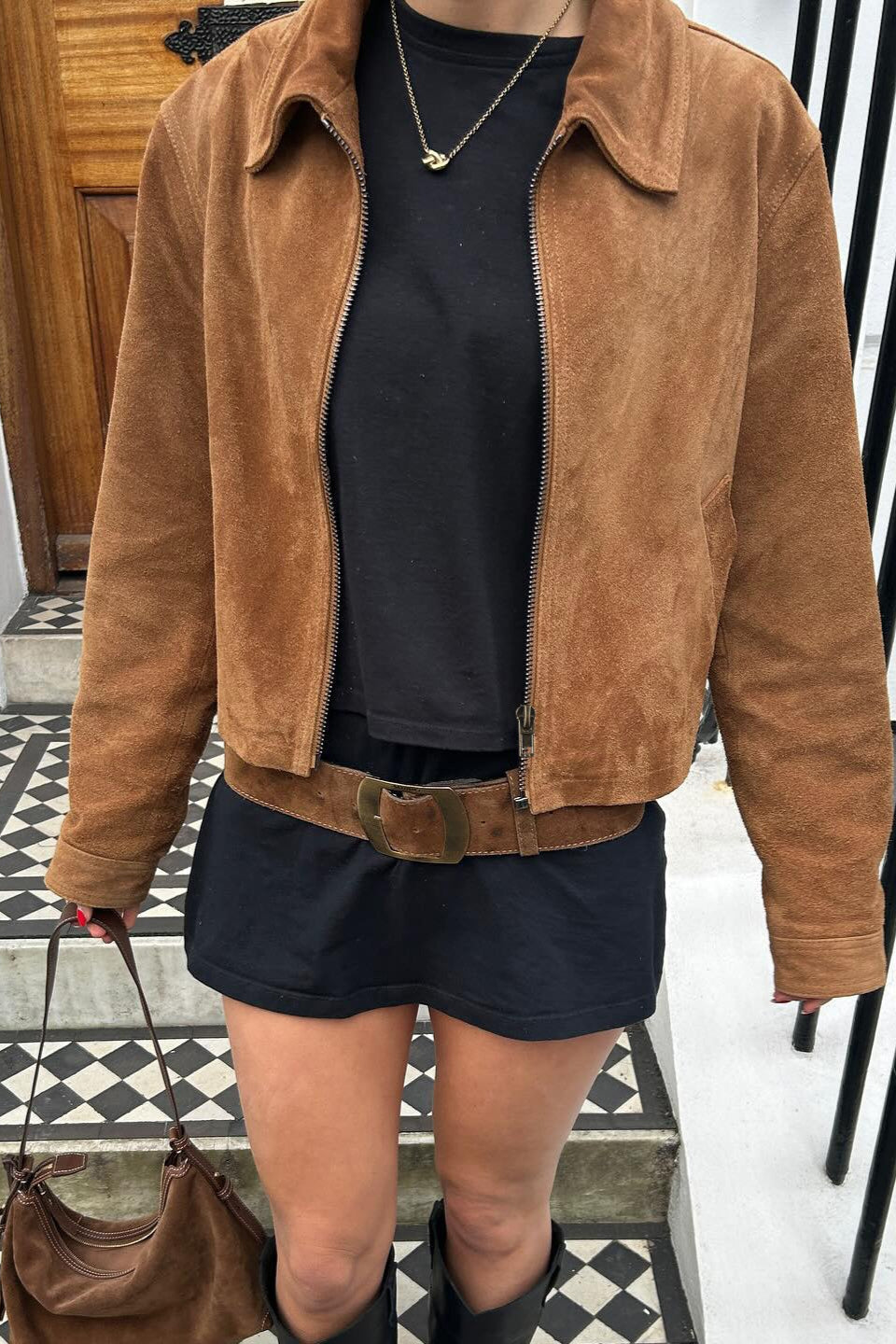 Short Lapel Collar Vintage Jacket image 2