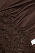 Batwing Lace Splicing Elegant Blouse image 7