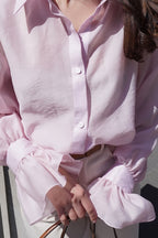 Chic Ruffled Sleeve Loose Blouse image 4