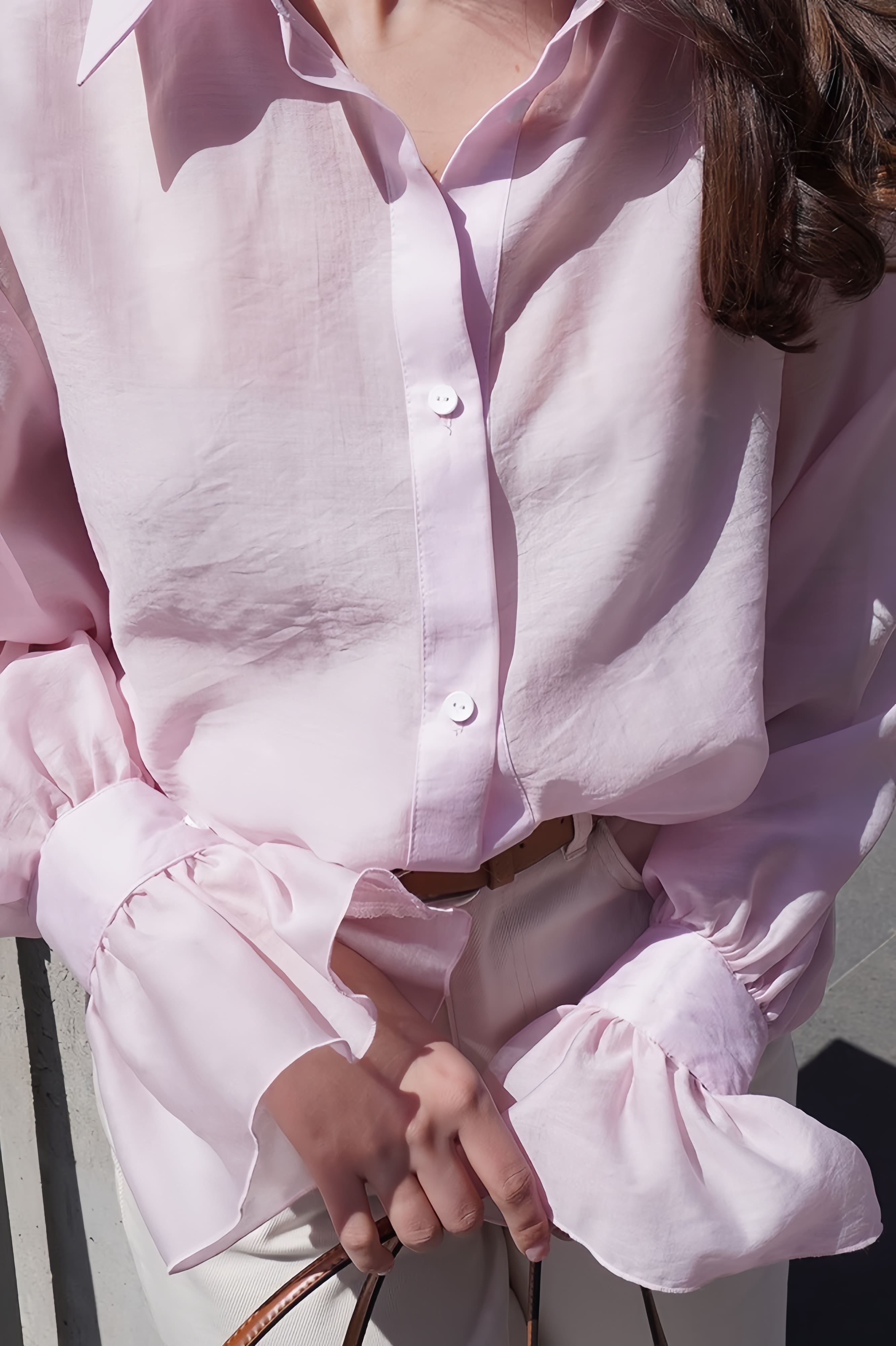 Chic Ruffled Sleeve Loose Blouse image 4