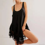 Deep U-Neck Ruffled Mini Dress image 4