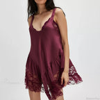 Deep U-Neck Ruffled Mini Dress image 5