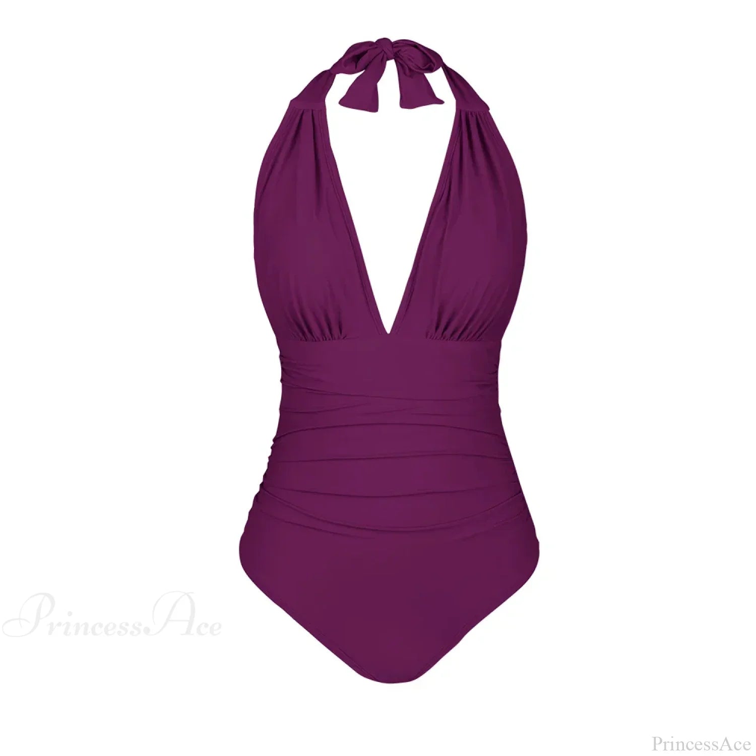 Deep V-neck Halter Backless One Piece Set image 11