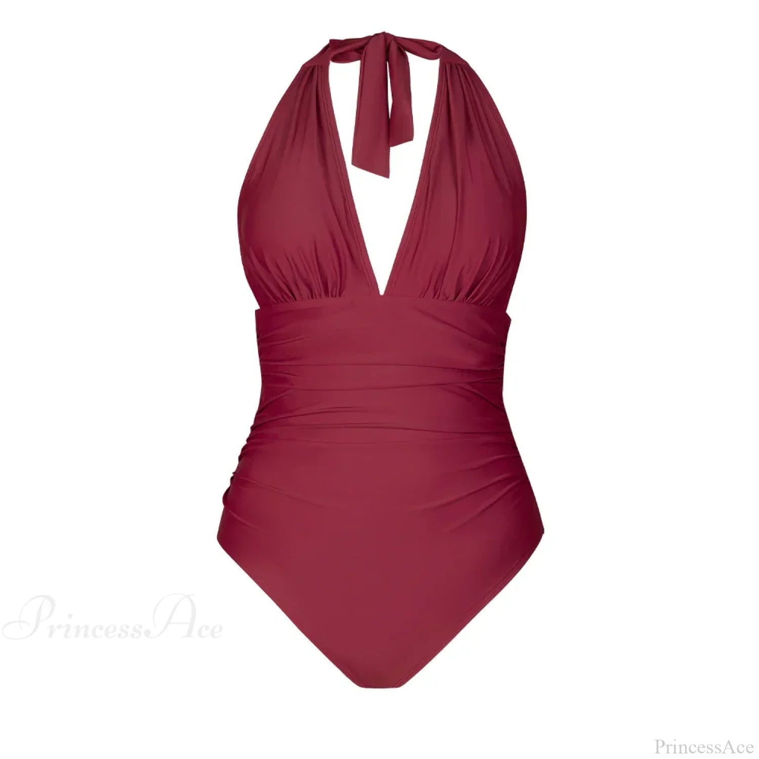 Deep V-neck Halter Backless One Piece Set image 15