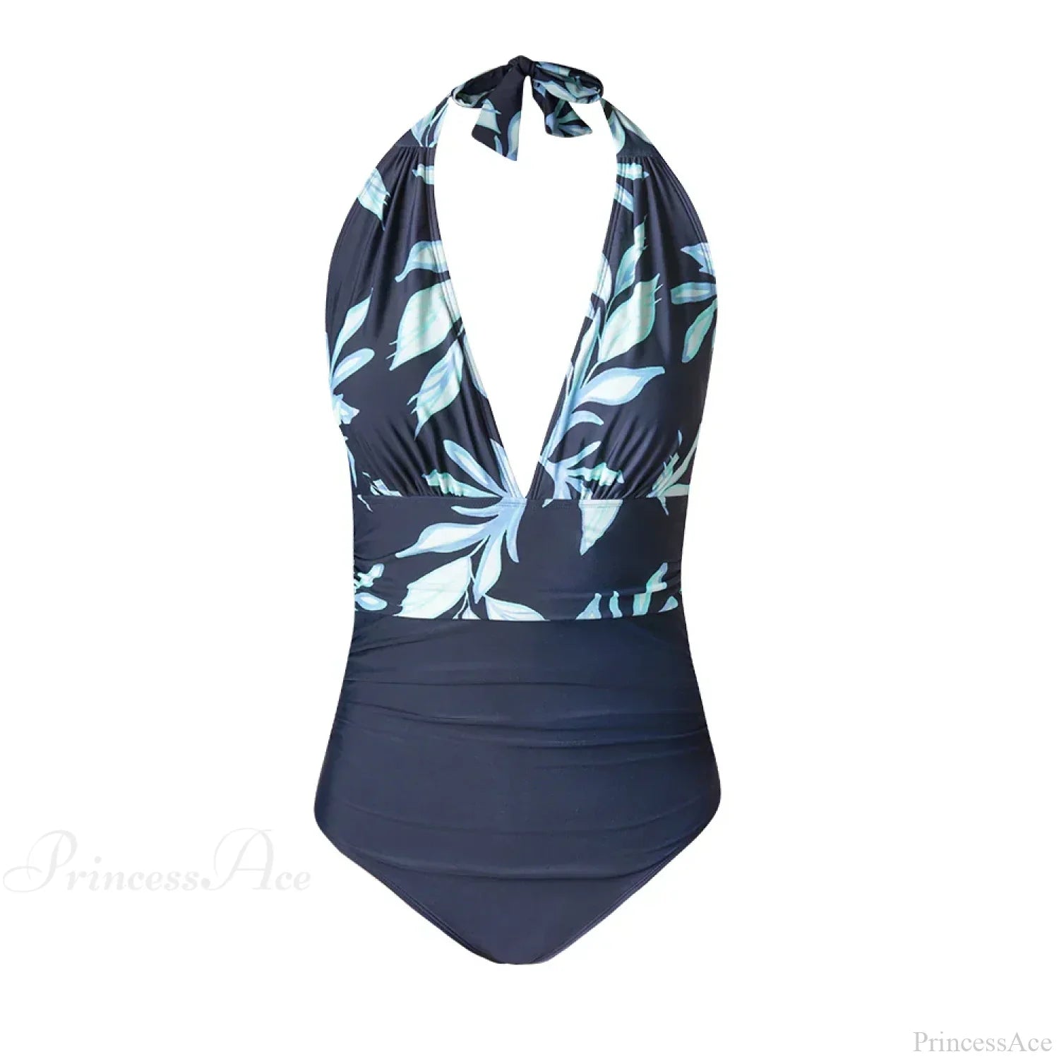 Deep V-neck Halter Backless One Piece Set image 3