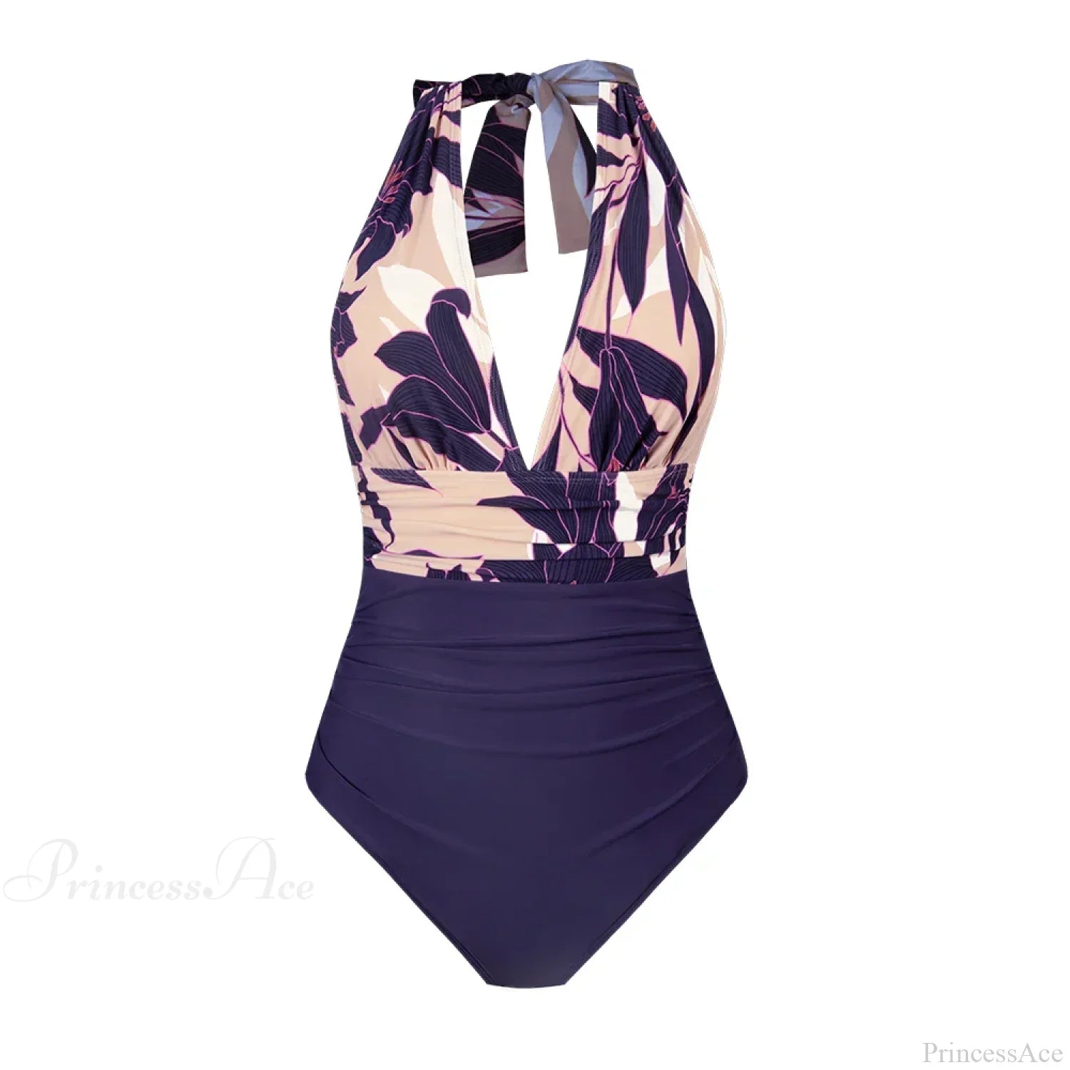 Deep V-neck Halter Backless One Piece Set image 6