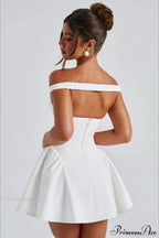 Deep V-Neck Open-Back Edgy Solid Party Dress image 5