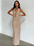 Deep V Sparkle Vacation Dress image 4