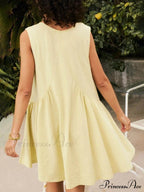 Deep V Wide Charming Strap Mini Tank Dress image 13