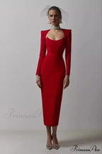 Delilah Bandage Stylish Midi Dress image 7