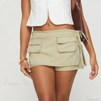 Denim Bow Knot Patchwork Skirt image 7