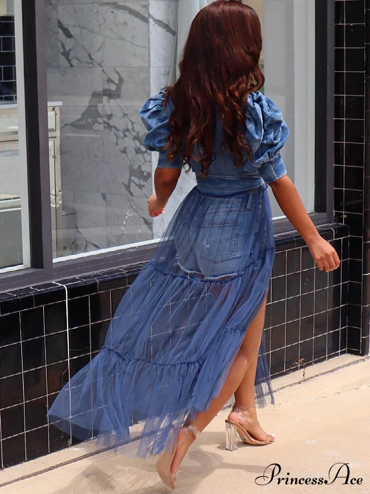 Denim Charming Tassel Shorts image 4
