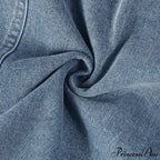 Denim Dreams Stylish Lace-Up Mini Dress image 4