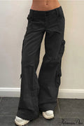 Denim Street Pocket Low Waist Cargo Pants image 3