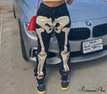Design Baggy Waist Skeleton Streetwear Jeans Women's Vintage Low Casual Outfits image 4