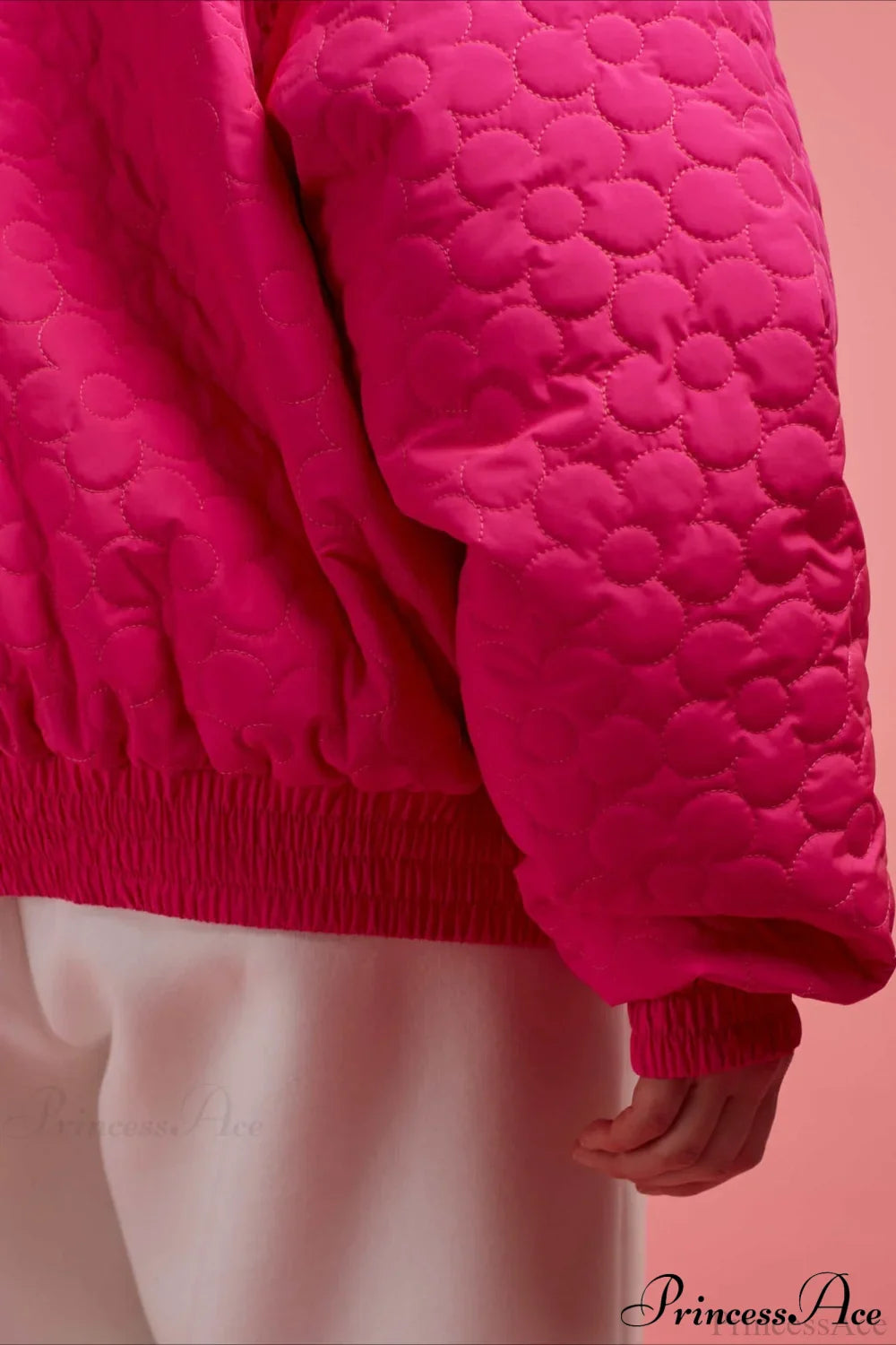 Detachable Hood Color-Block Paneled Padded Hoodie image 7