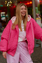 Detachable Hood Color-Block Paneled Padded Hoodie image 4