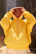 Detachable Hood Color-Block Paneled Padded Hoodie image 1