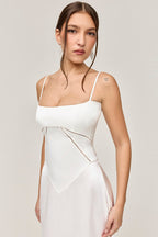 Elegant Cami Backless Maxi Party Dress image 14
