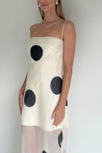 Polka Dot Bodycon Cami Maxi Dress image 4