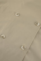 Vintage Khaki Belted Trench Midi Coat image 5