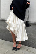 Simple High Waist Flared Skirt image 1