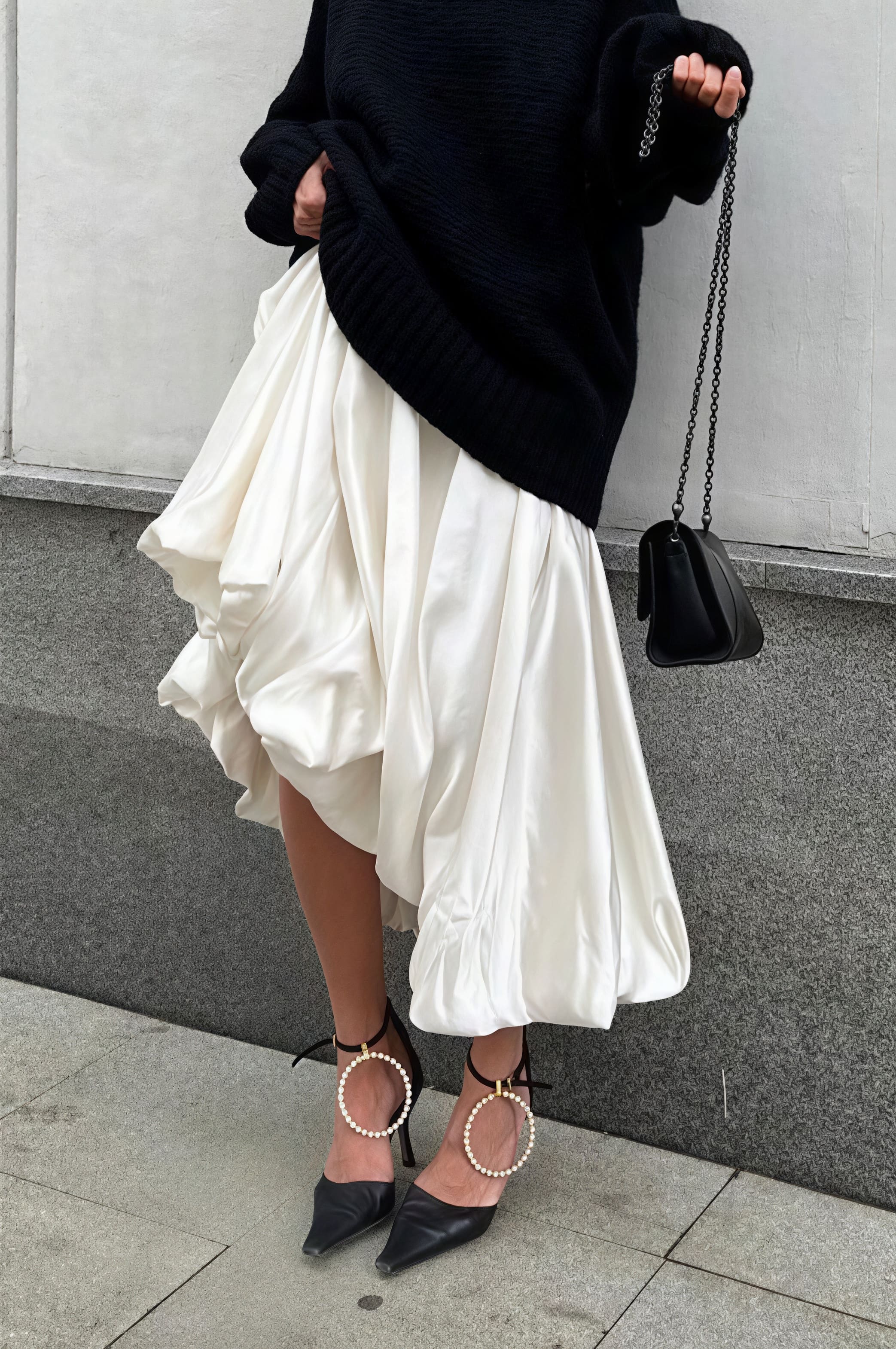 Simple High Waist Flared Skirt image 1