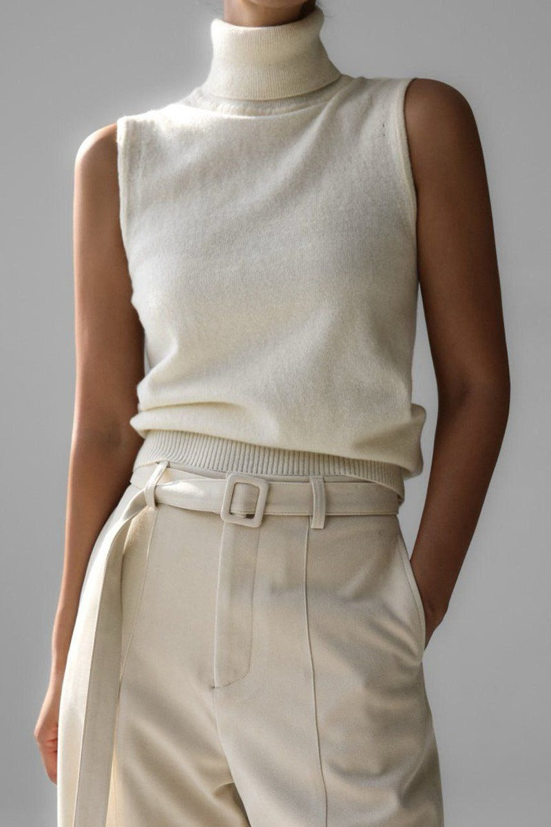 Slim Turtleneck Knit Top image 1