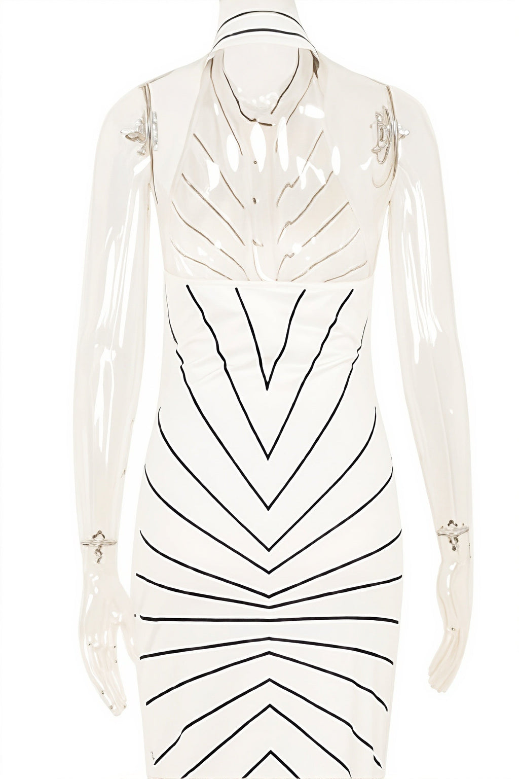 Striped Twist Waist Split Maxi Dress image 7