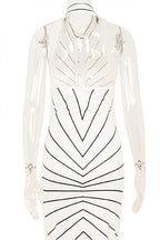 Striped Twist Waist Split Maxi Dress image 7