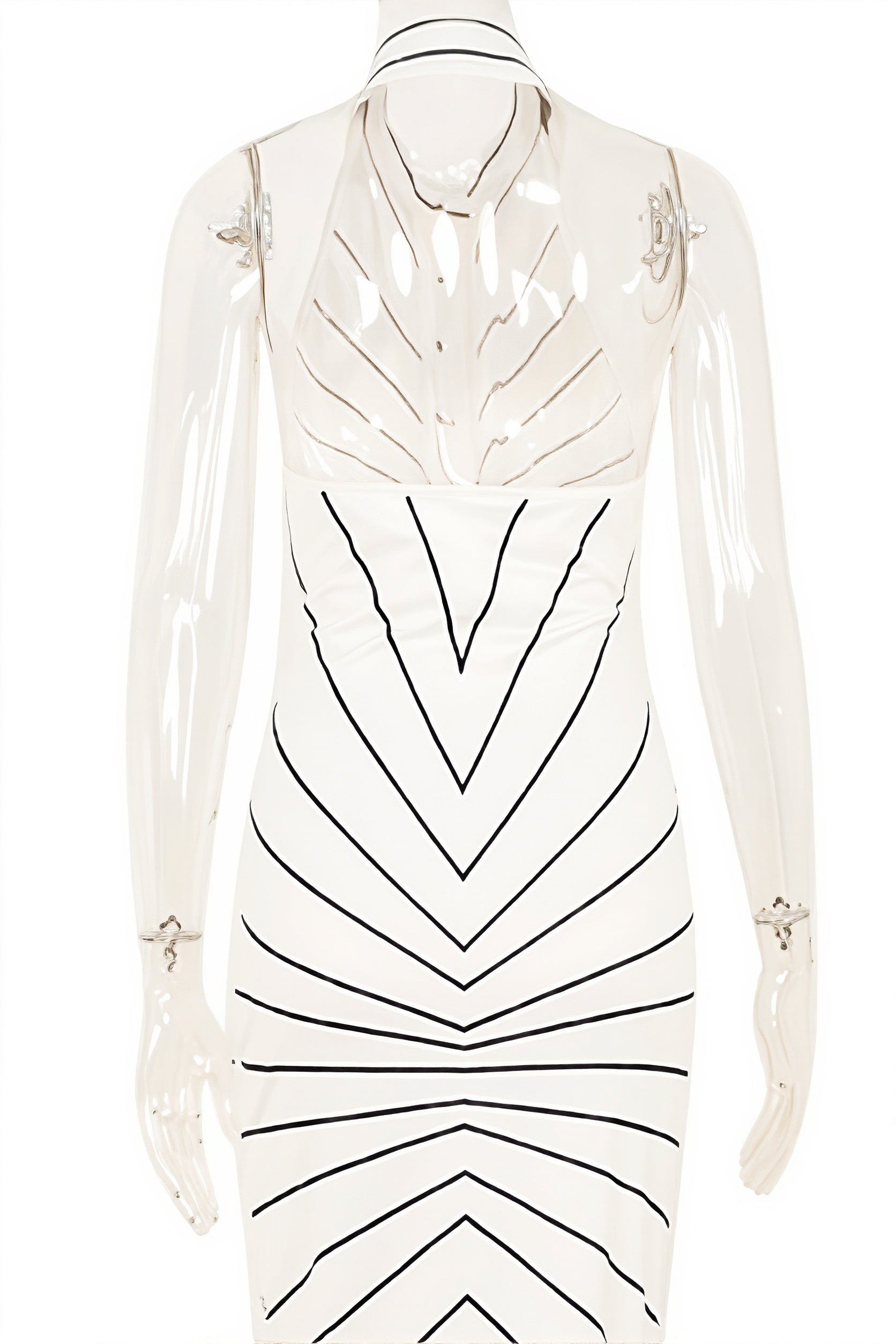 Striped Twist Waist Split Maxi Dress image 7