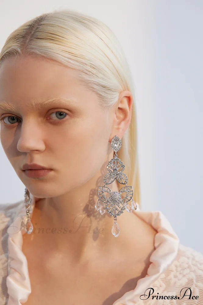 Diamante Elegant Statement Earrings image 3