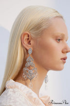 Diamante Elegant Statement Earrings image 4